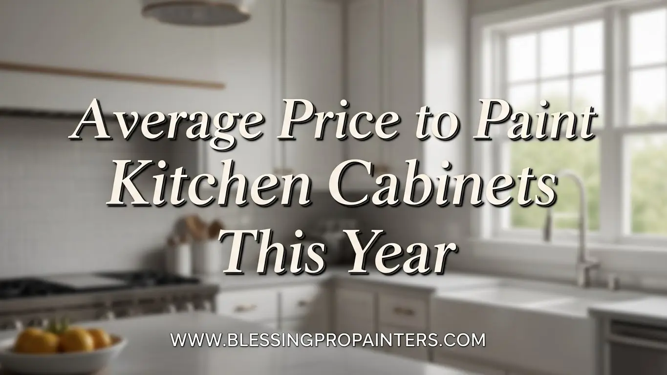 Average Price to Paint Kitchen Cabinets This Year