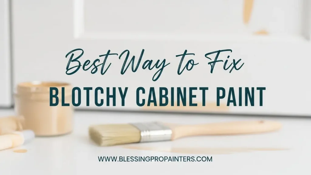 Best Way to Fix Blotchy Cabinet Paint