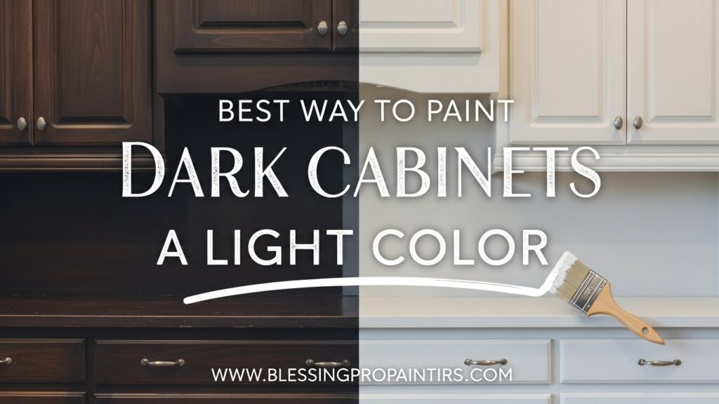 Best Way to Paint Dark Cabinets a Light Color