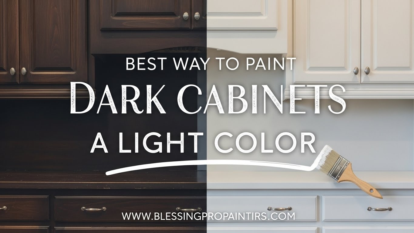 Best Way to Paint Dark Cabinets a Light Color