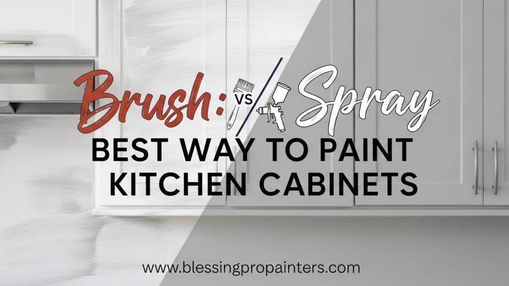 Brush vs Spray: Best Way to Paint Kitchen Cabinets