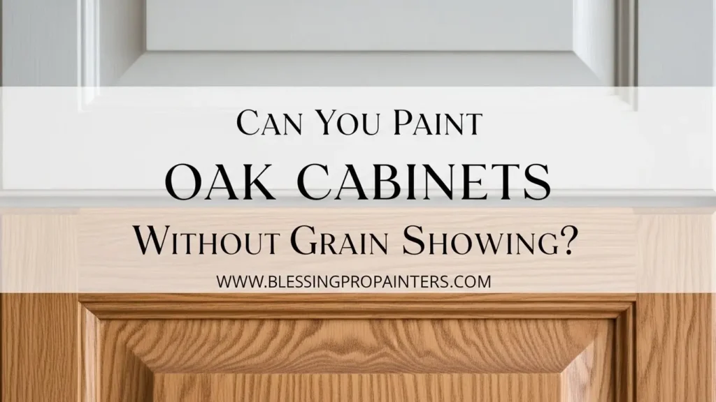 Can You Paint Oak Cabinets Without Grain Showing?