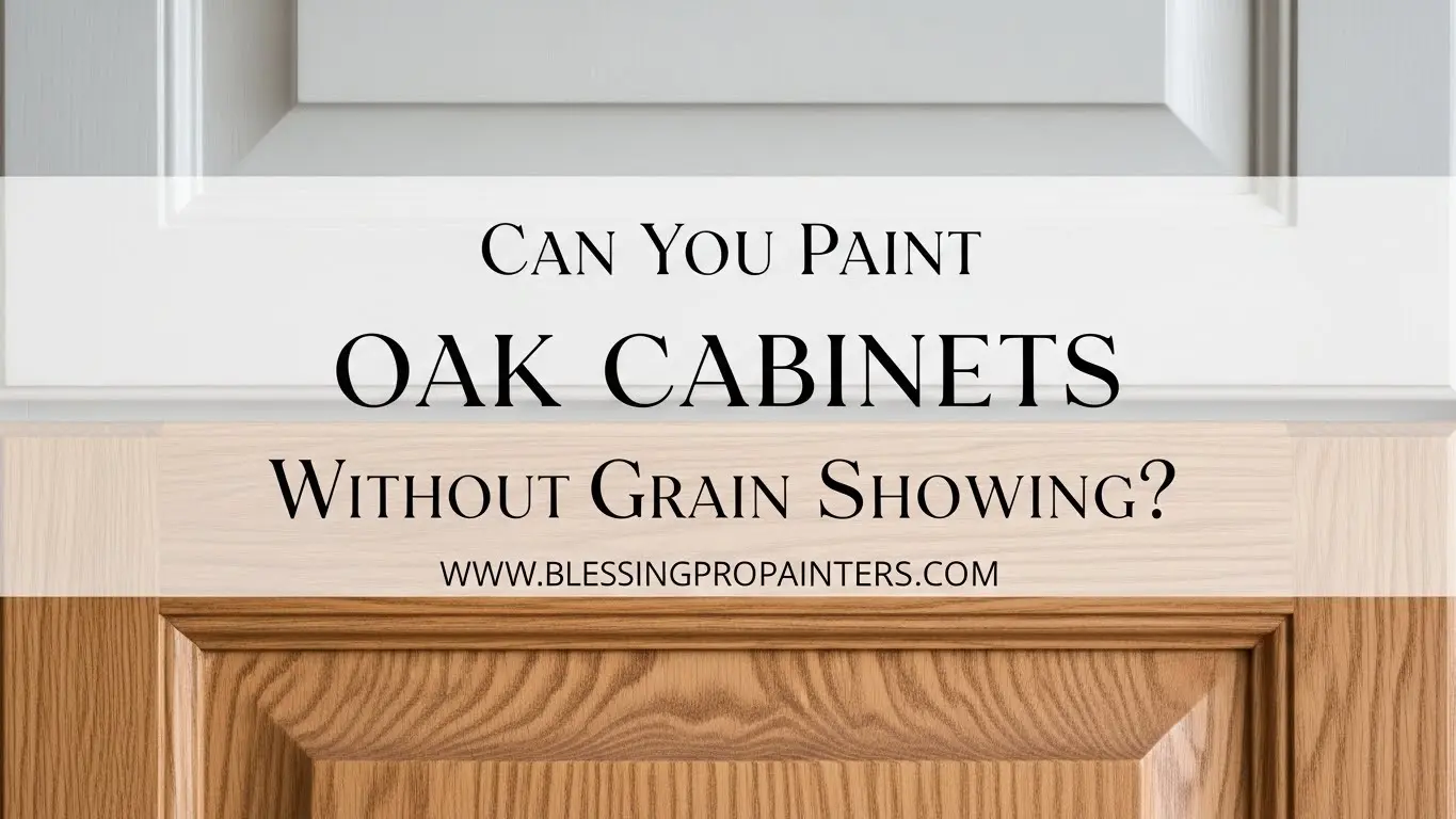 Can You Paint Oak Cabinets Without Grain Showing?