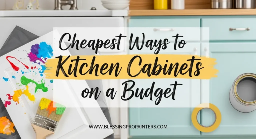 Cheapest Ways to Paint Kitchen Cabinets on a Budget