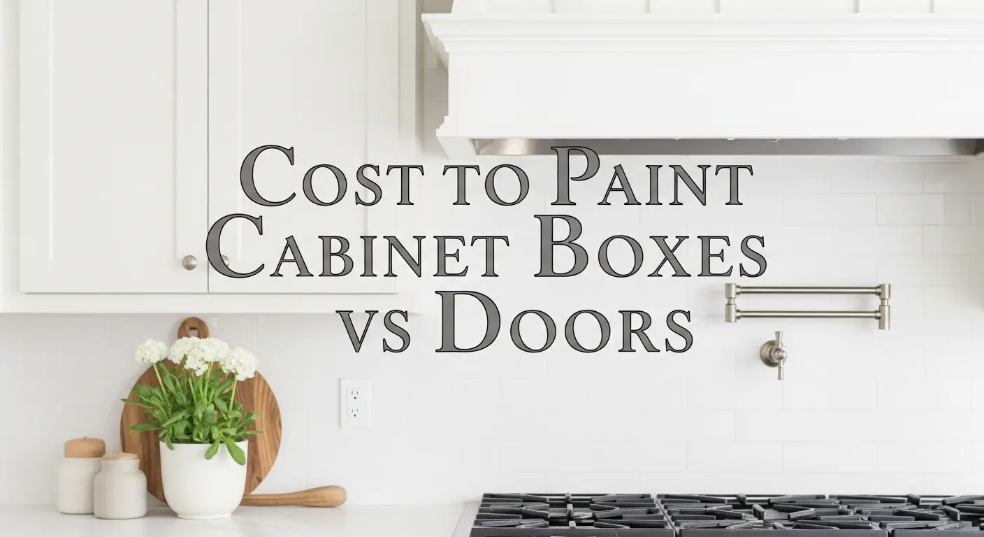Cost to Paint Cabinet Boxes vs Doors