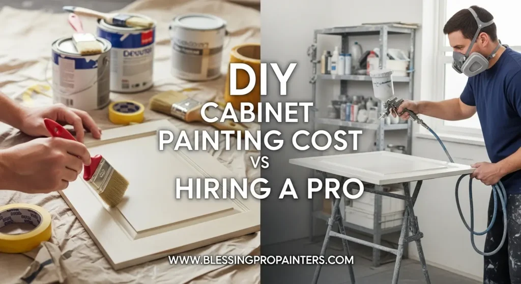 DIY Cabinet Painting Cost vs Hiring a Pro
