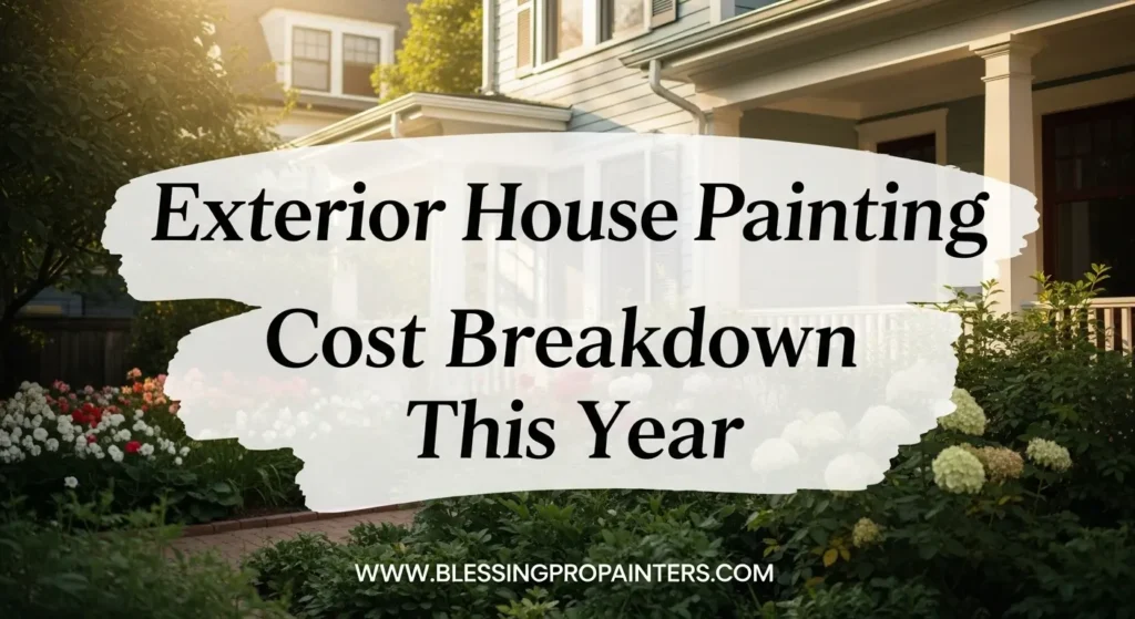 Exterior House Painting Cost Breakdown This Year