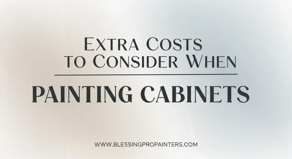 Extra Costs to Consider When Painting Cabinets