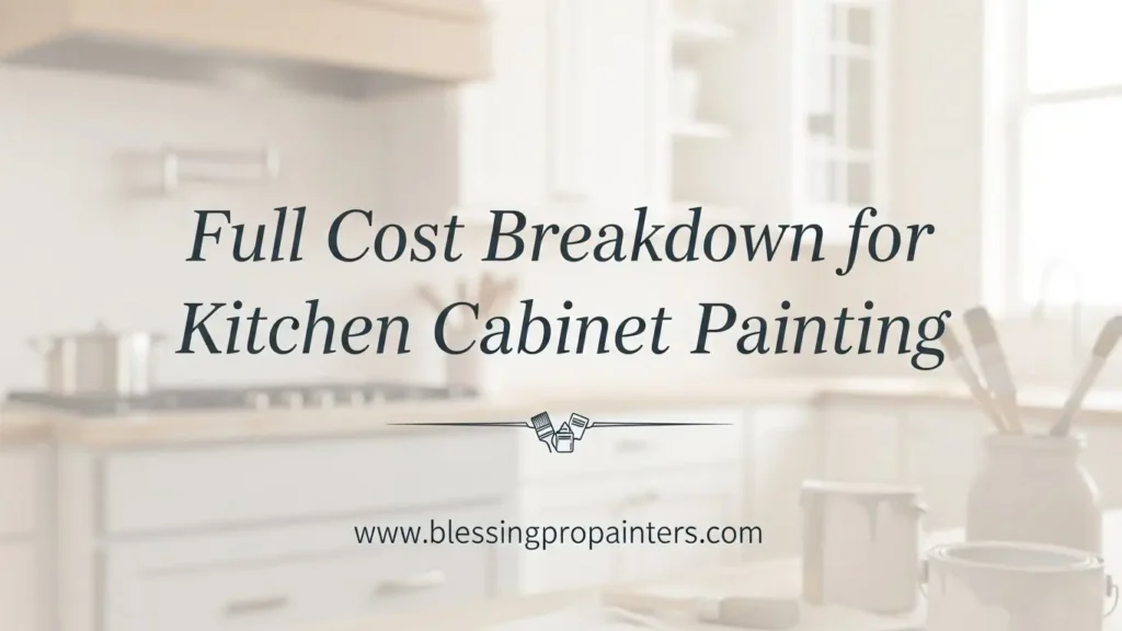 Full Cost Breakdown for Kitchen Cabinet Painting