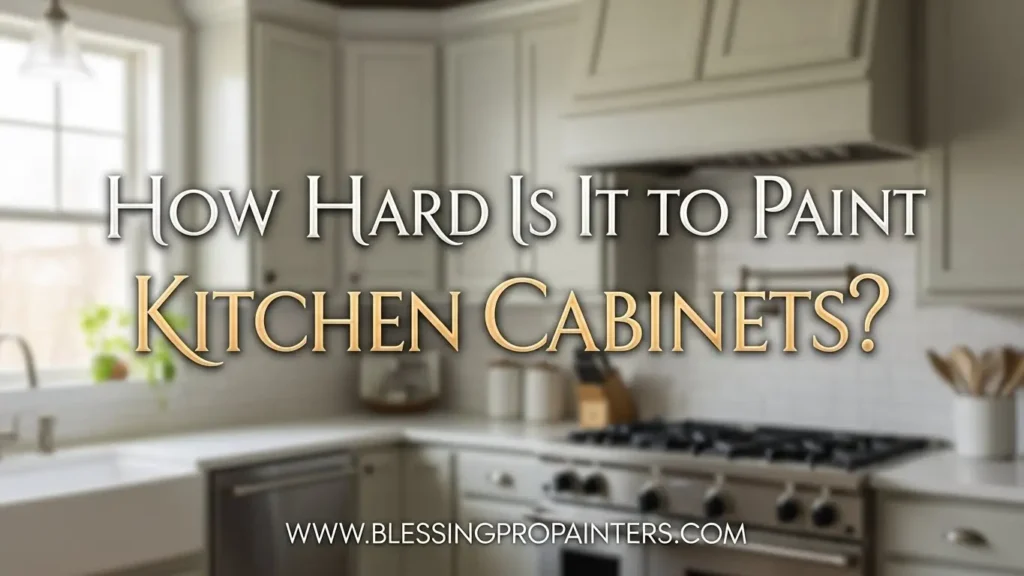 How Hard Is It to Paint Kitchen Cabinets?