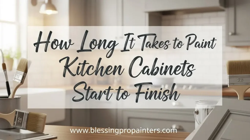 How Long It Takes to Paint Kitchen Cabinets Start to Finish