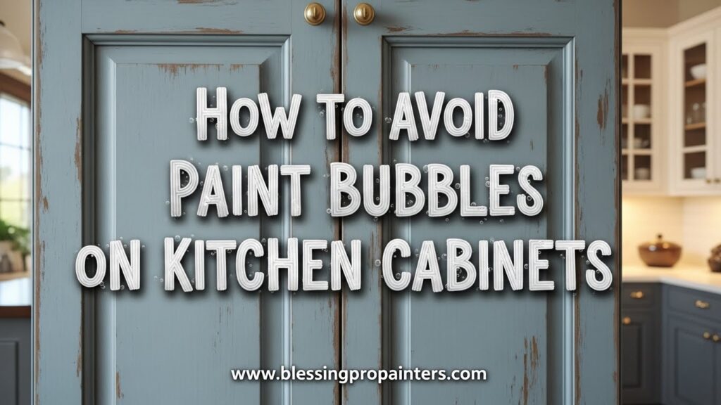 How to Avoid Paint Bubbles on Kitchen Cabinets