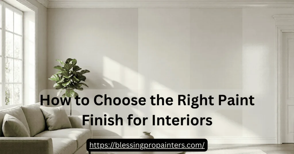 Choose the Right Paint Finish for Interiors