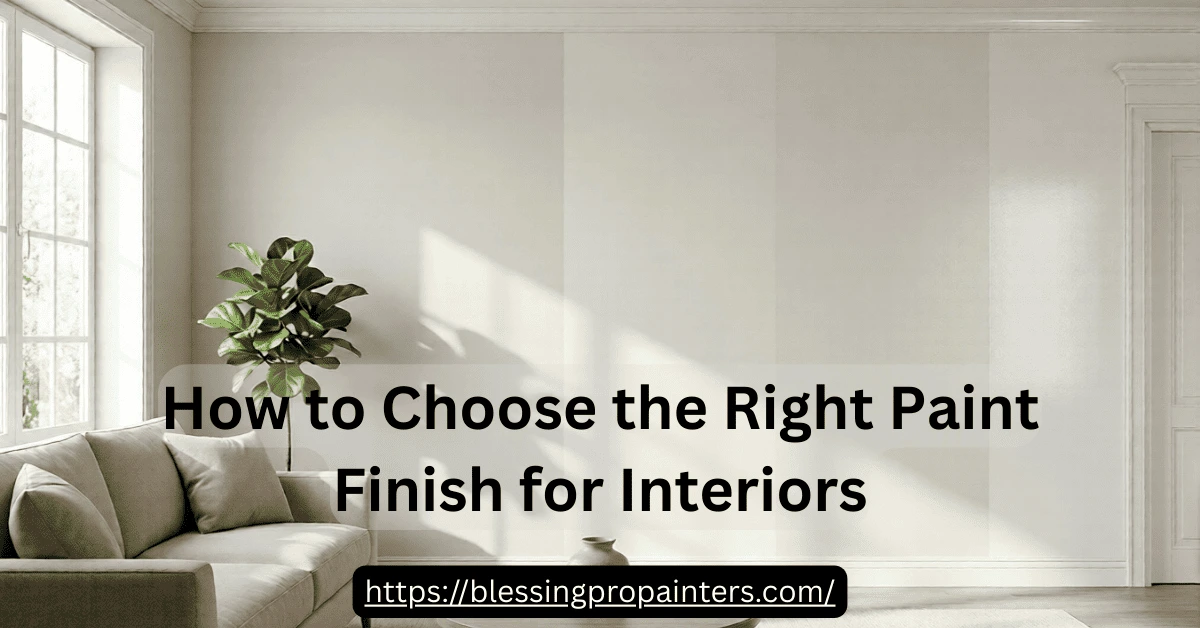 Choose the Right Paint Finish for Interiors