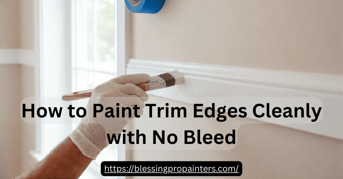 Paint Trim Edges Cleanly with No Bleed