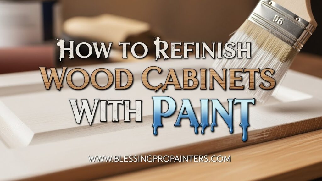 How to Refinish Wood Cabinets With Paint