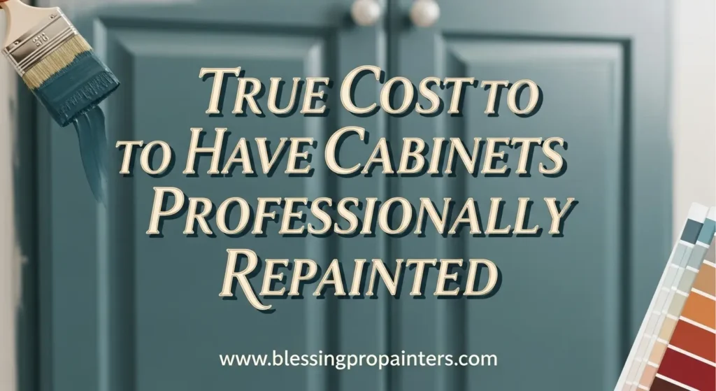 True Cost to Have Cabinets Professionally Repainted