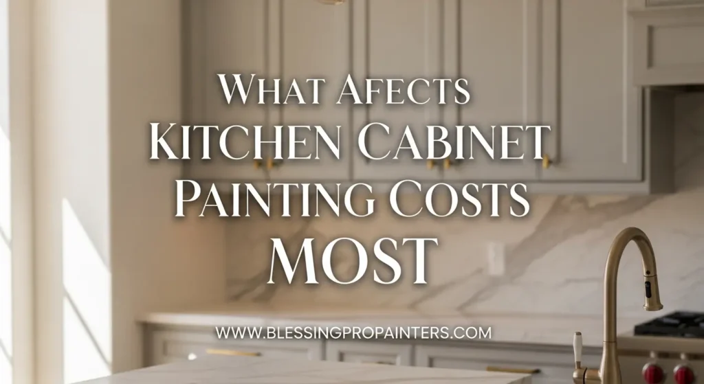What Affects Kitchen Cabinet Painting Costs Most