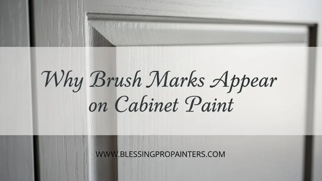 Why Brush Marks Appear on Cabinet Paint