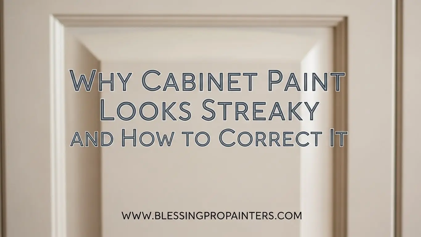 Why Cabinet Paint Looks Streaky and How to Correct It