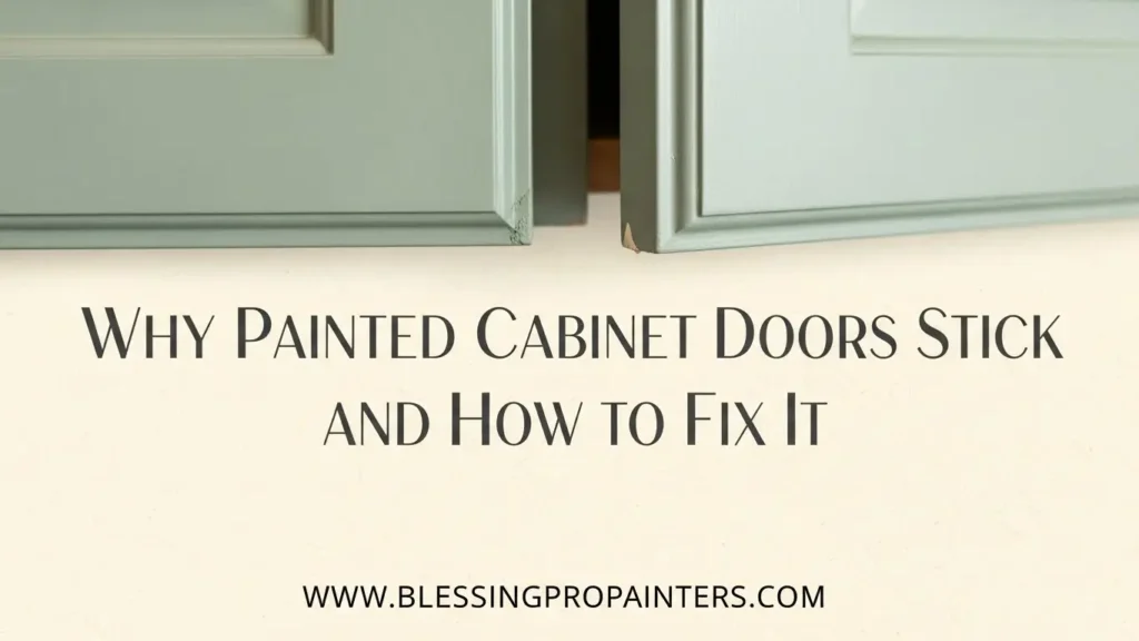 Why Painted Cabinet Doors Stick and How to Fix It