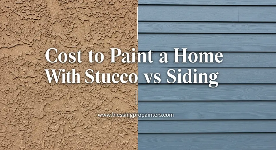 Cost to Paint a Home With Stucco vs Siding