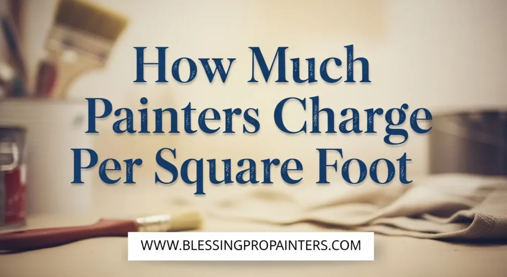 How Much Painters Charge Per Square Foot