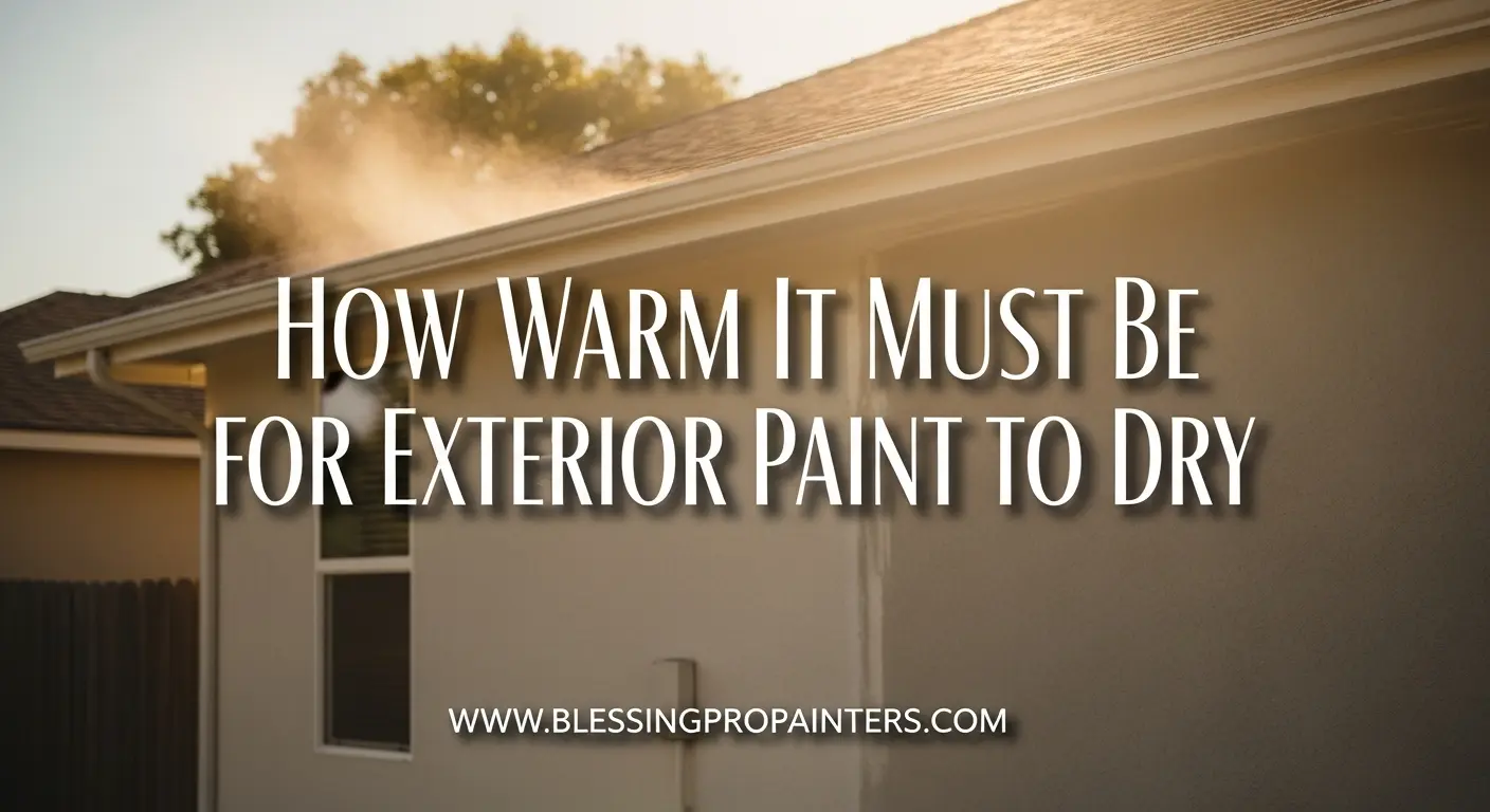 How Warm It Must Be for Exterior Paint to Dry