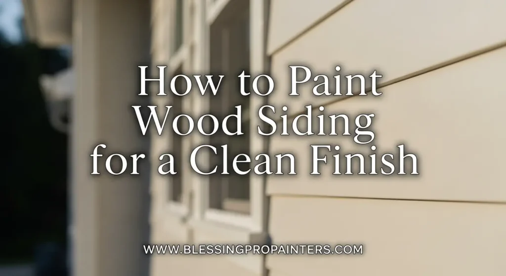 How to Paint Wood Siding for a Clean Finish