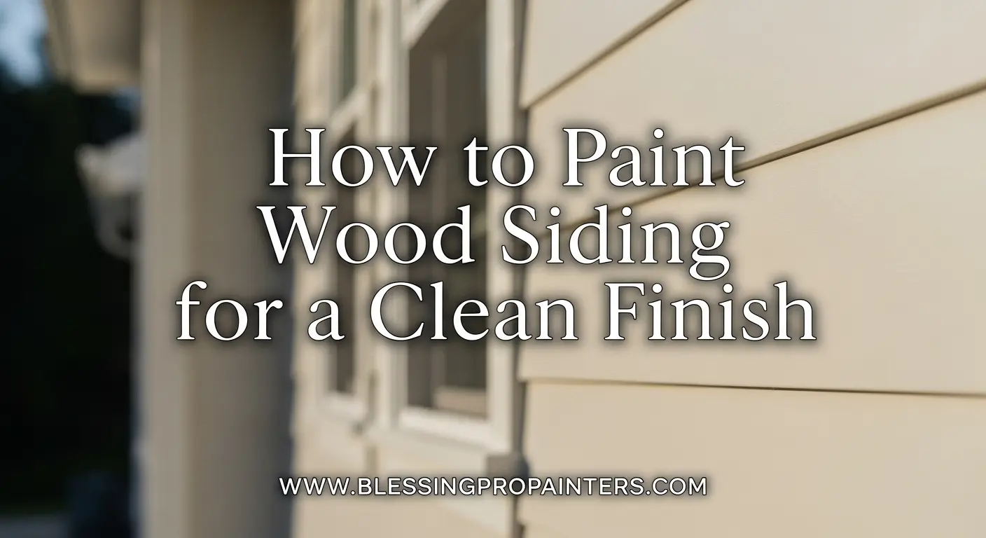 How to Paint Wood Siding for a Clean Finish