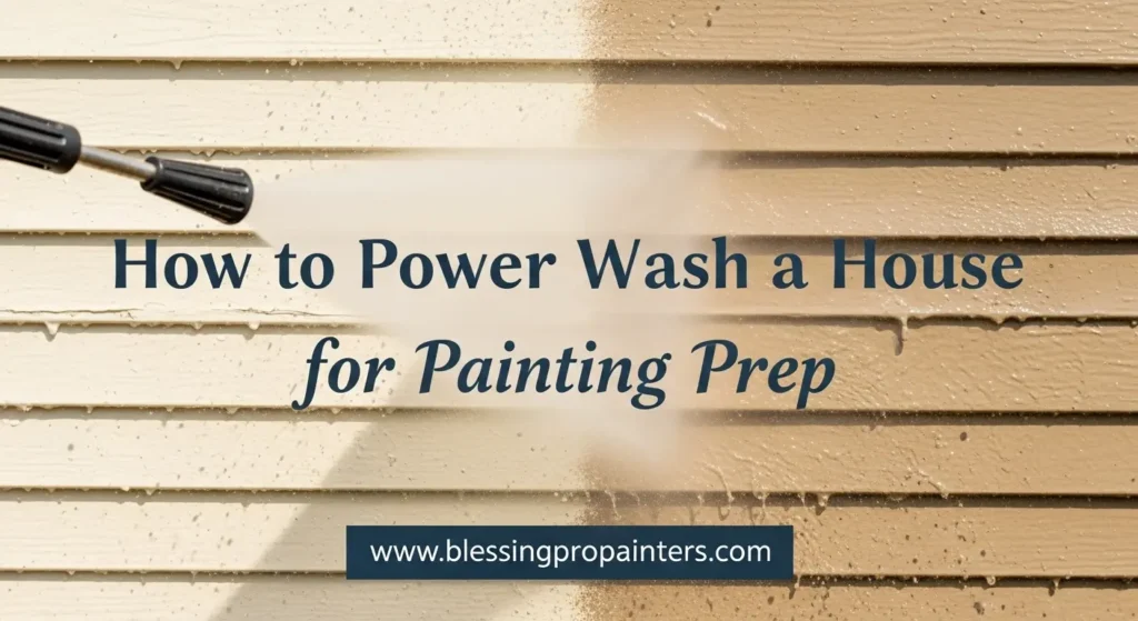 How to Power Wash a House for Painting Prep