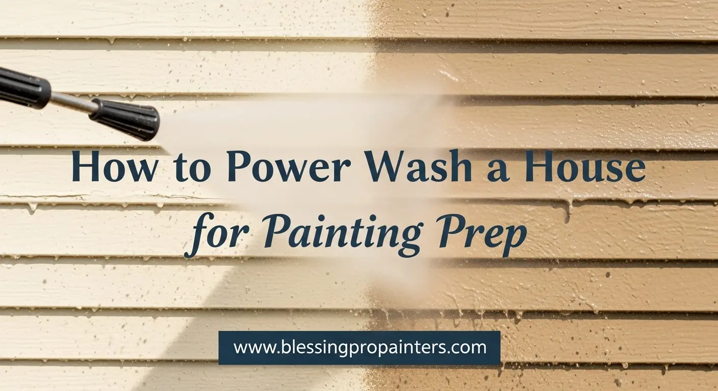 How to Power Wash a House for Painting Prep