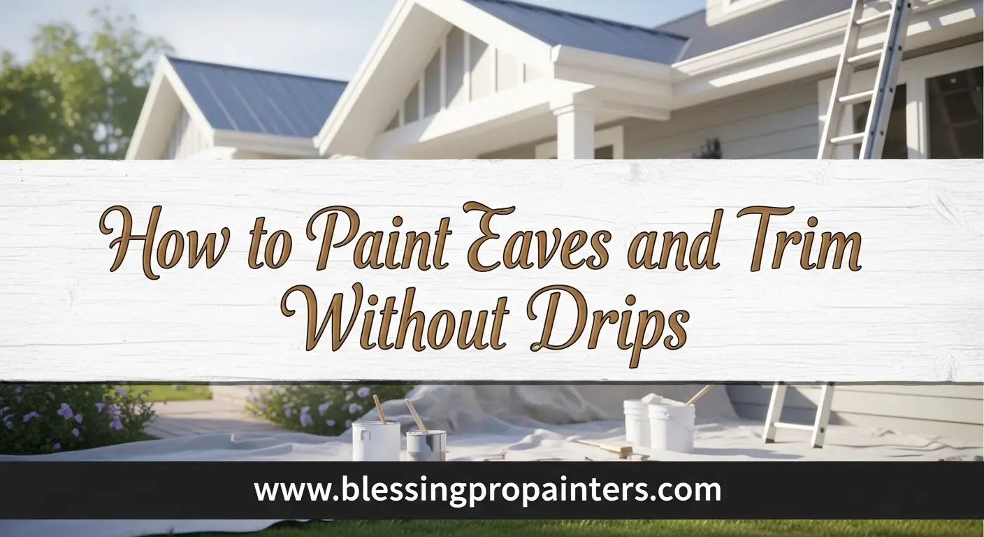 How to Paint Eaves and Trim Without Drips
