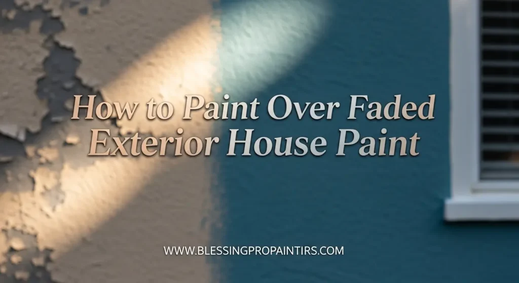 How to Paint Over Faded Exterior House Paint