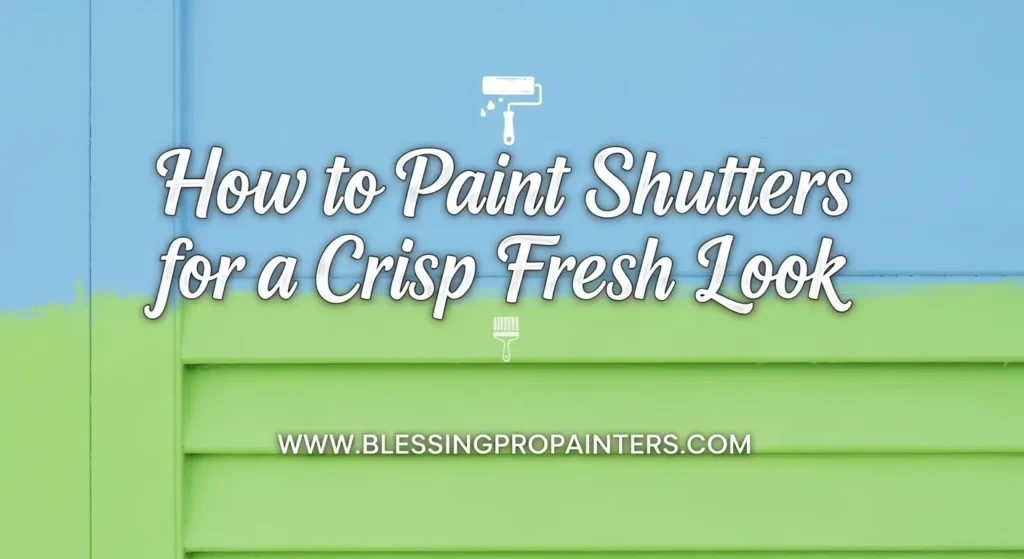 How to Paint Shutters for a Crisp Fresh Look