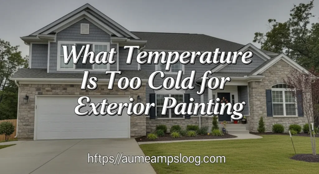 What Temperature Is Too Cold for Exterior Painting