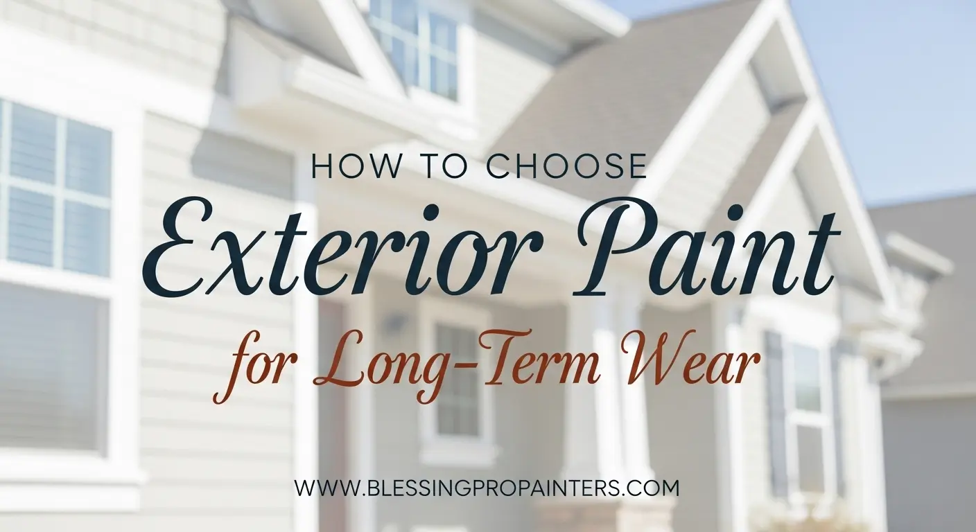How to Choose Exterior Paint for Long-Term Wear