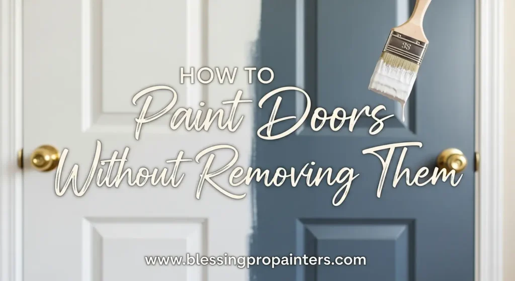 How to Paint Doors Without Removing Them