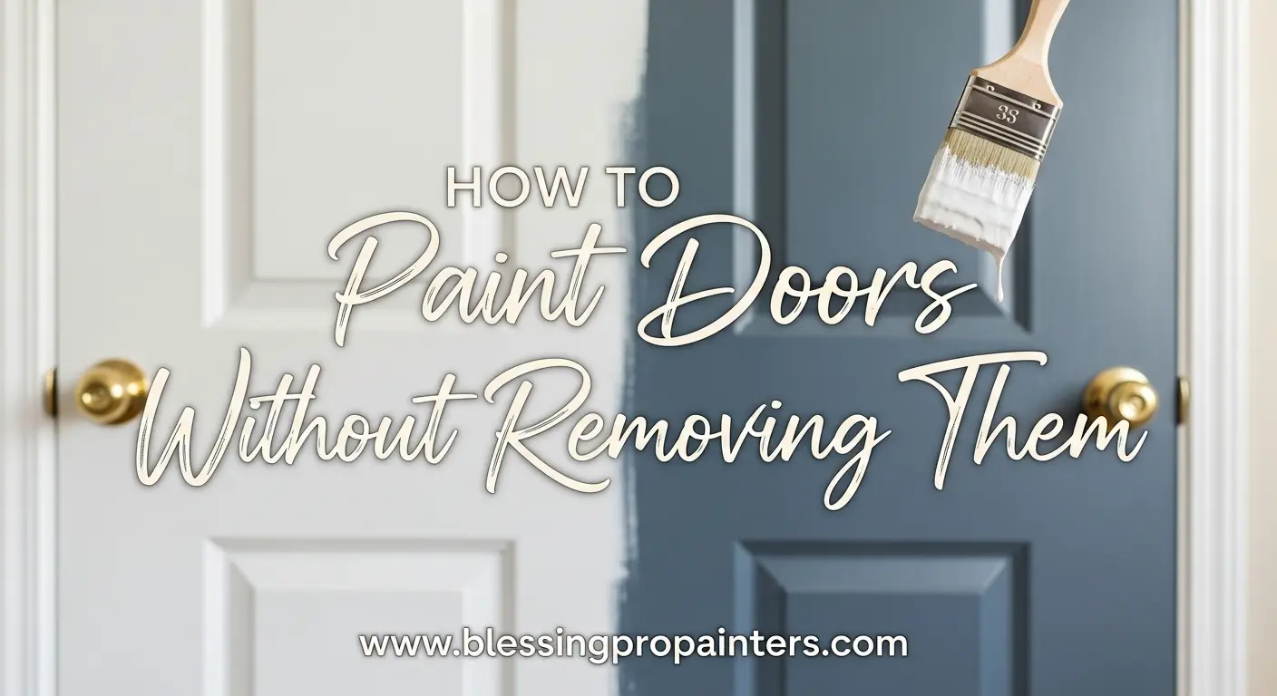 How to Paint Doors Without Removing Them