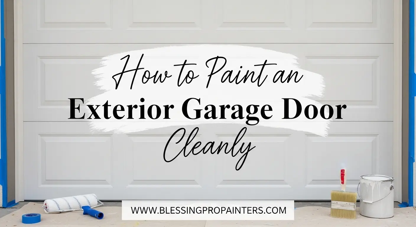 How to Paint an Exterior Garage Door Cleanly