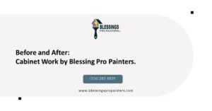 Before and After: Cabinet Work by Blessing Pro Painters