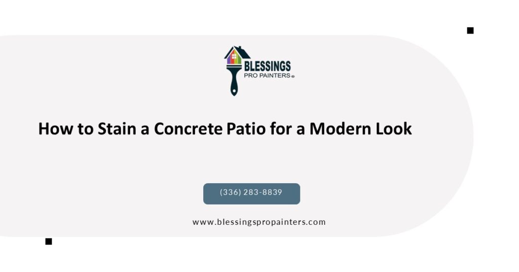 How to Stain a Concrete Patio for a Modern Look
